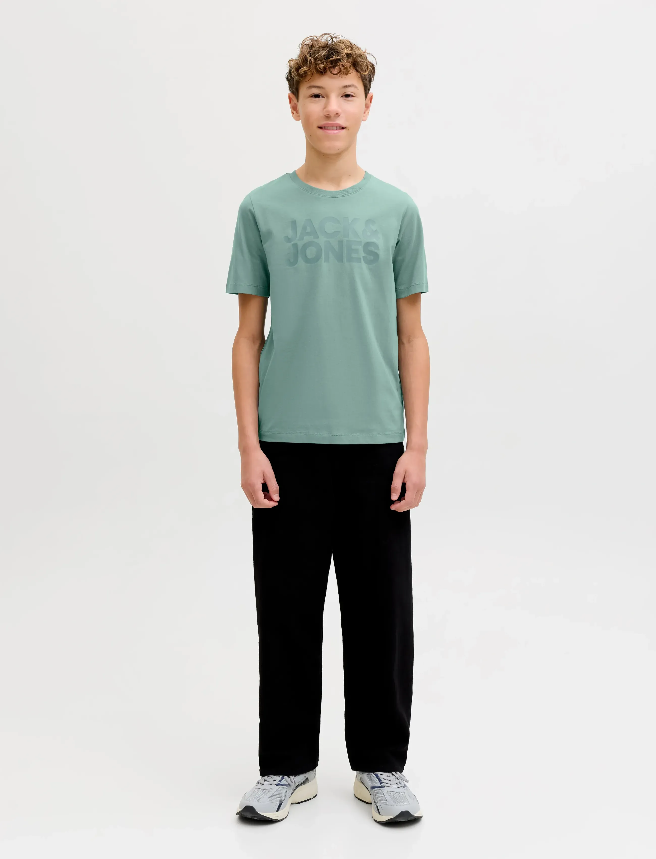 Jack & Jones - JJECORP LOGO TEE SS O-NECK NOOS JNR - kortærmede t-shirts - mineral blue - 4