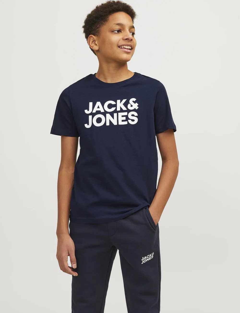 Jack & Jones - JJECORP LOGO TEE SS O-NECK NOOS JNR - kurzärmelige - navy blazer - 0
