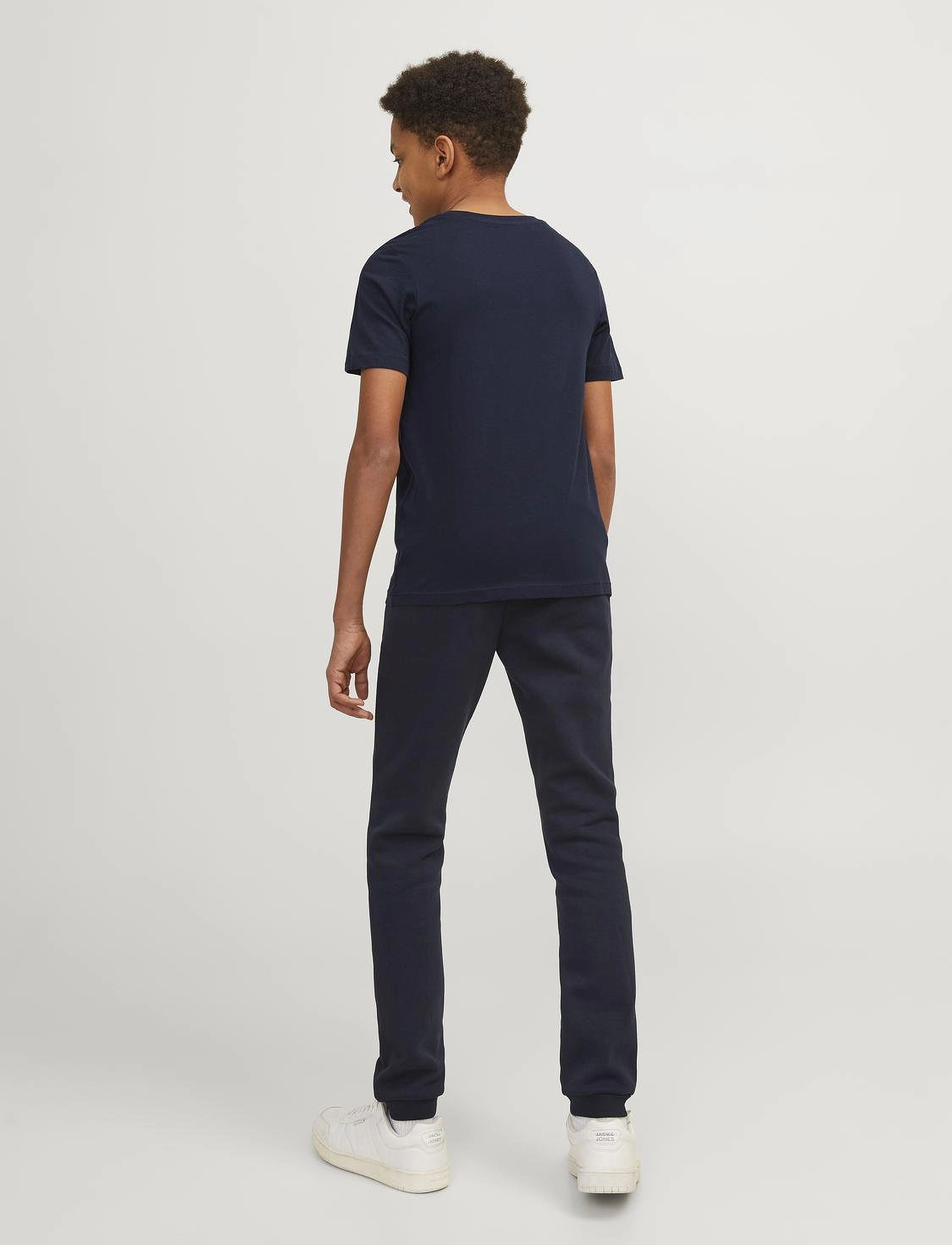 Jack & Jones - JJECORP LOGO TEE SS O-NECK NOOS JNR - kortærmede t-shirts - navy blazer - 4
