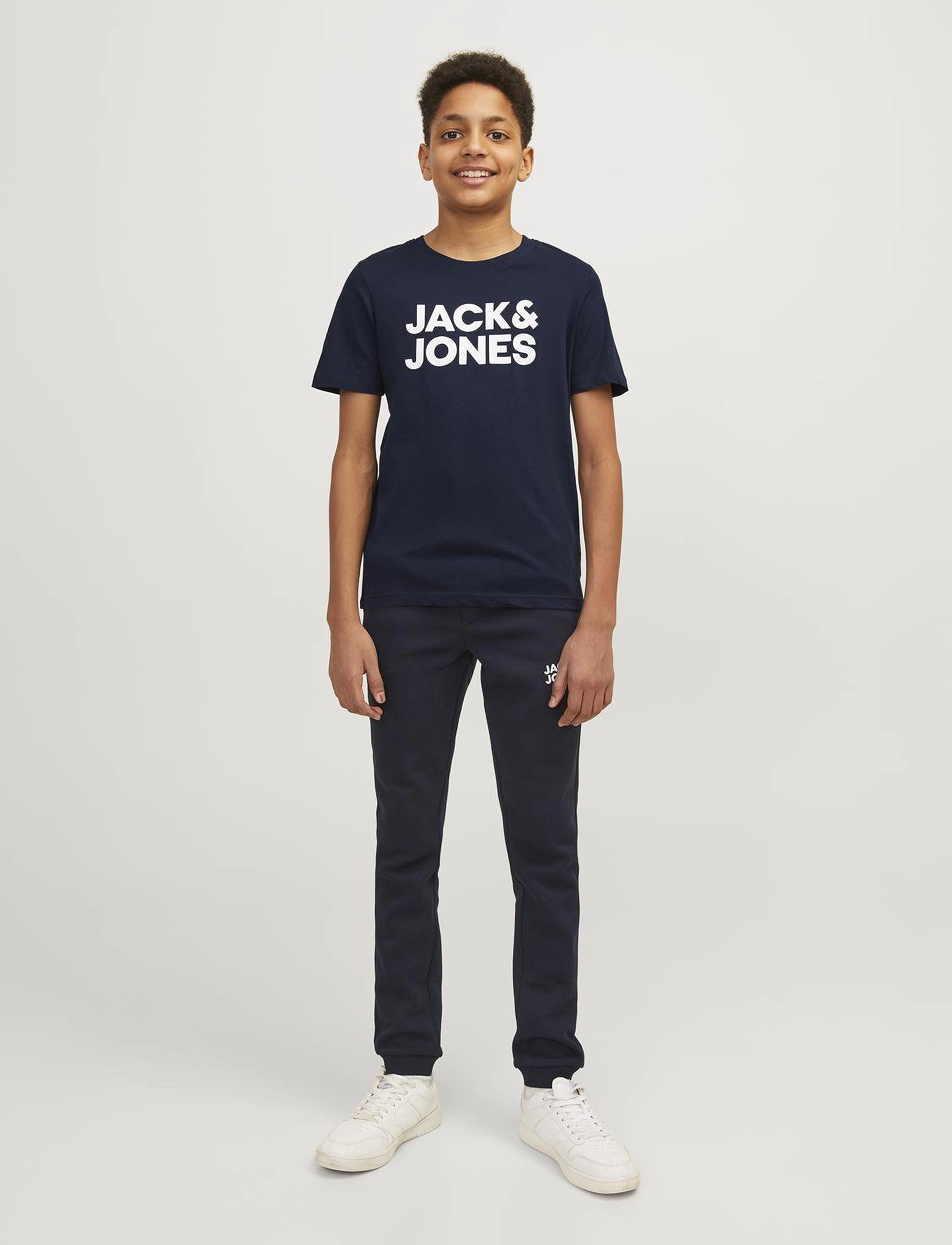 Jack & Jones - JJECORP LOGO TEE SS O-NECK NOOS JNR - kortærmede t-shirts - navy blazer - 5