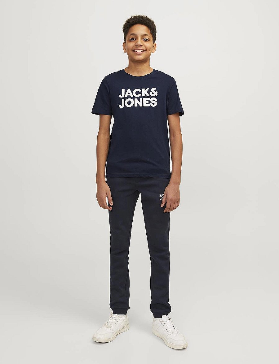 Jack & Jones - JJECORP LOGO TEE SS O-NECK NOOS JNR - kurzärmelige - navy blazer - 5