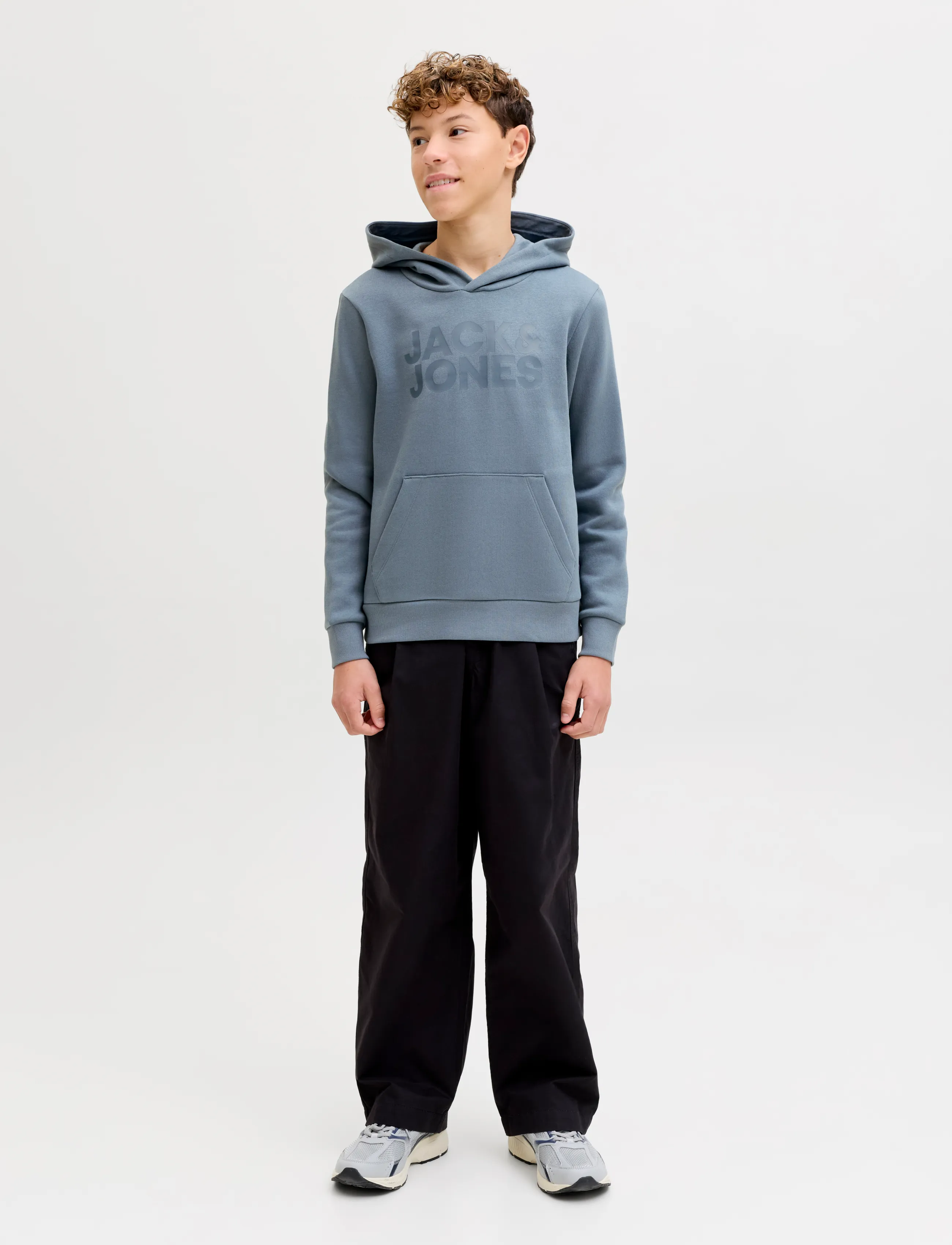 Jack & Jones - JJECORP LOGO SWEAT HOOD NOOS JNR - kapuzenpullover - blue mirage - 4