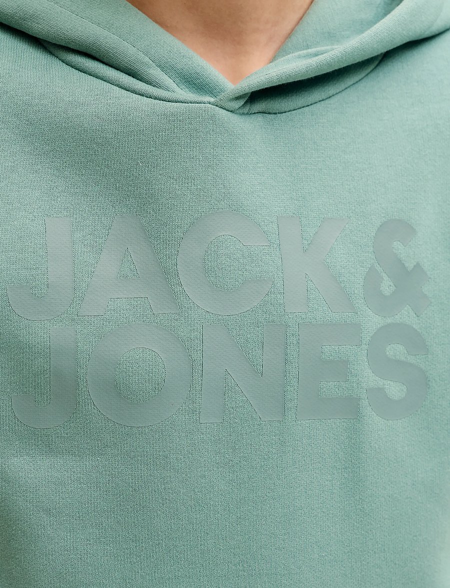 Jack & Jones - JJECORP LOGO SWEAT HOOD NOOS JNR - hættetrøjer - mineral blue - 4