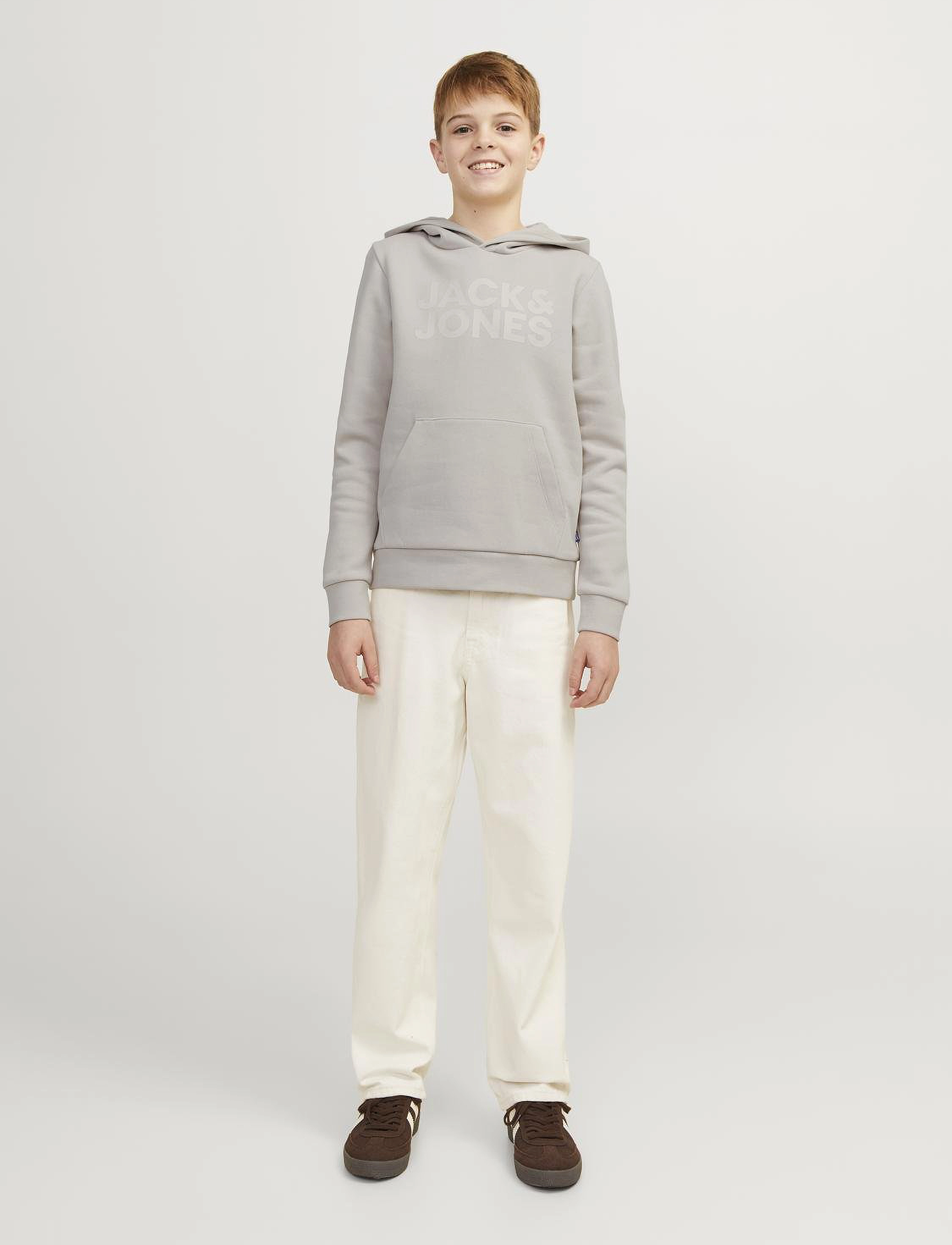 Jack & Jones - JJECORP LOGO SWEAT HOOD NOOS JNR - kapuzenpullover - moonbeam - 4