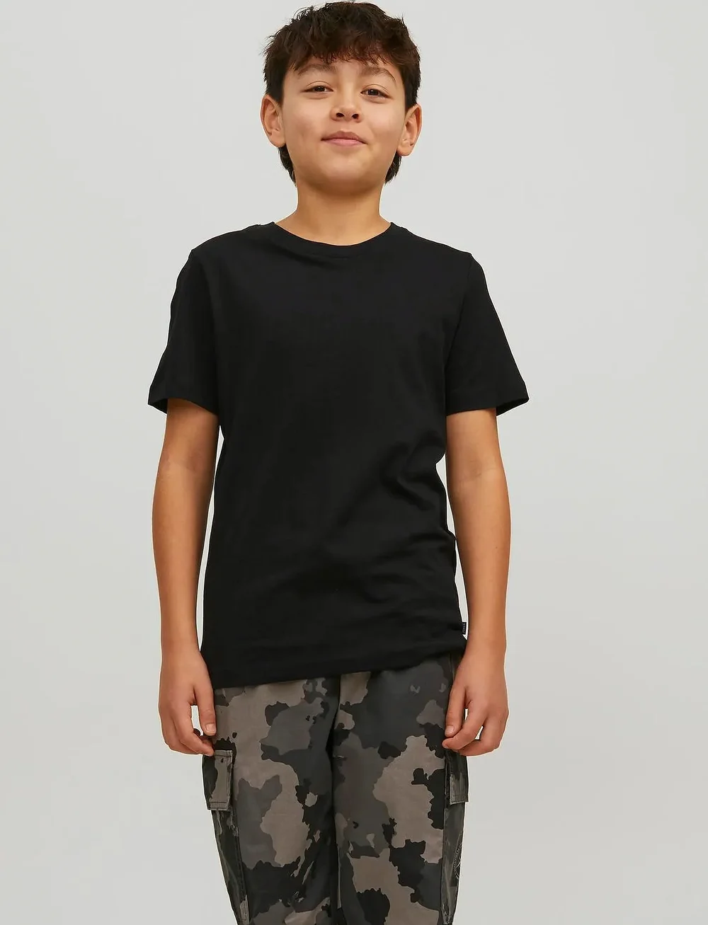 Jack & Jones - JJEORGANIC BASIC TEE SS O-NECK NOOS JNR - kurzärmelige - black - 0