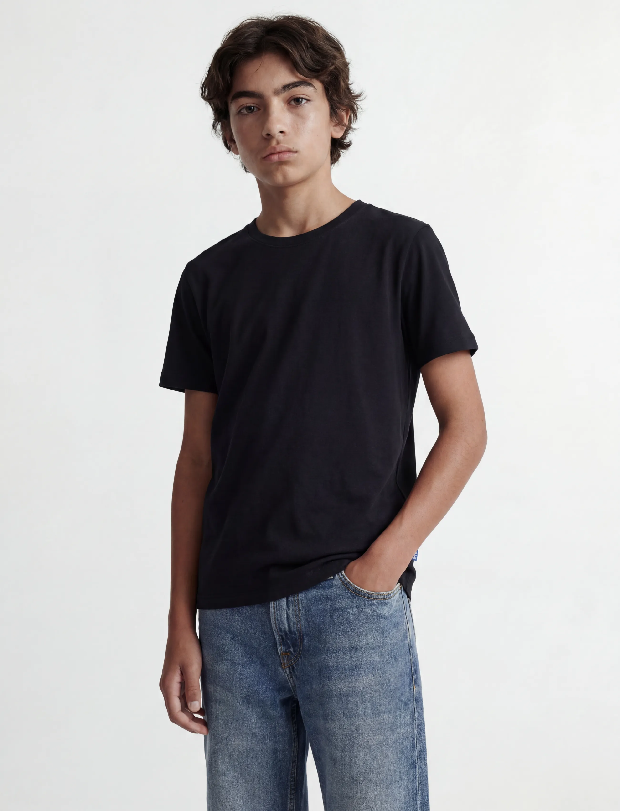 Jack & Jones - JJEORGANIC BASIC TEE SS O-NECK NOOS JNR - lühikeste varrukatega t-särgid - black - 0
