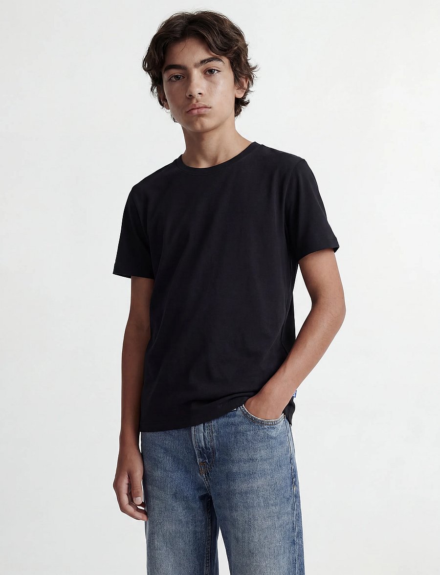 Jack & Jones - JJEORGANIC BASIC TEE SS O-NECK NOOS JNR - lühikeste varrukatega t-särgid - black - 0