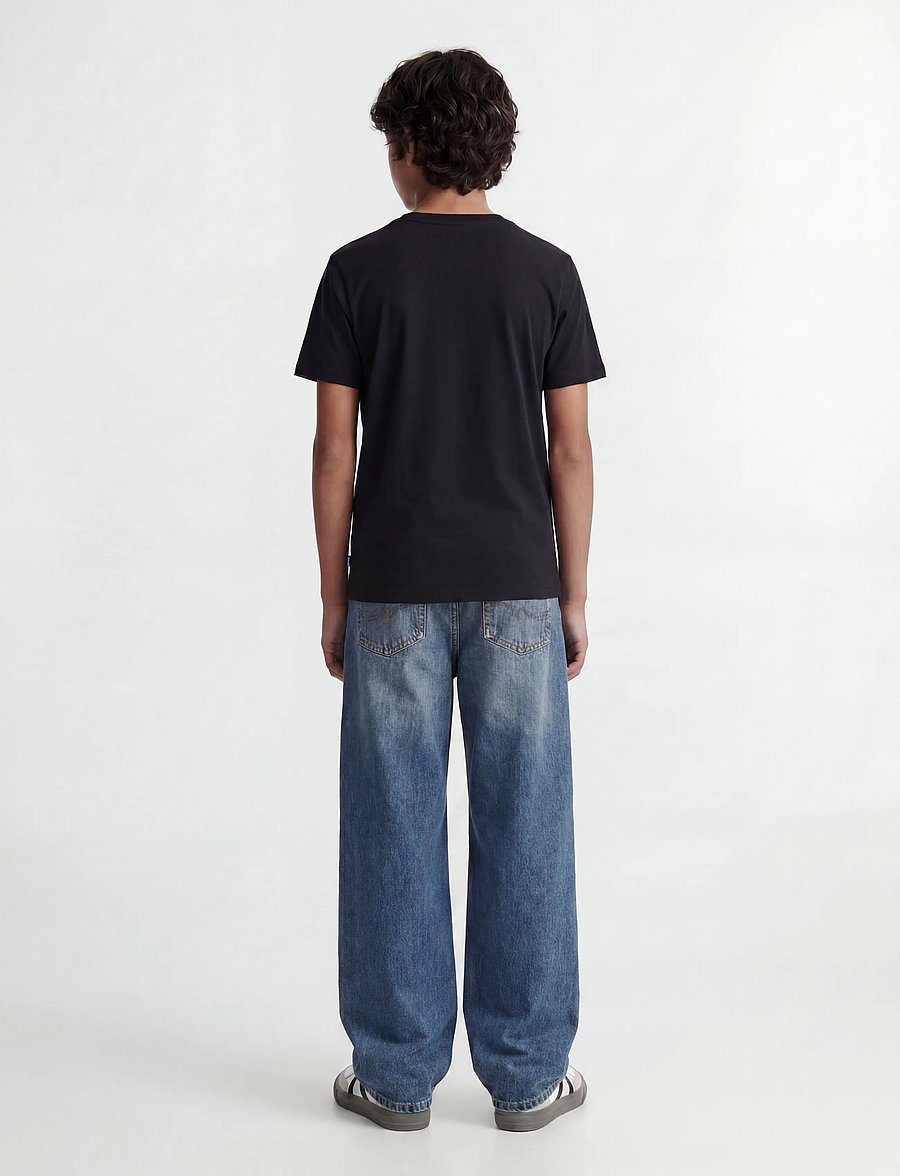 Jack & Jones - JJEORGANIC BASIC TEE SS O-NECK NOOS JNR - lühikeste varrukatega t-särgid - black - 3