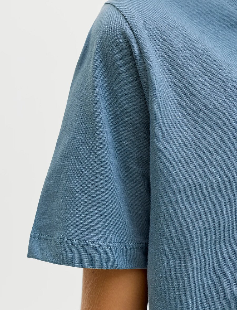 Jack & Jones - JJEORGANIC BASIC TEE SS O-NECK NOOS JNR - kurzärmelige - blue mirage - 5