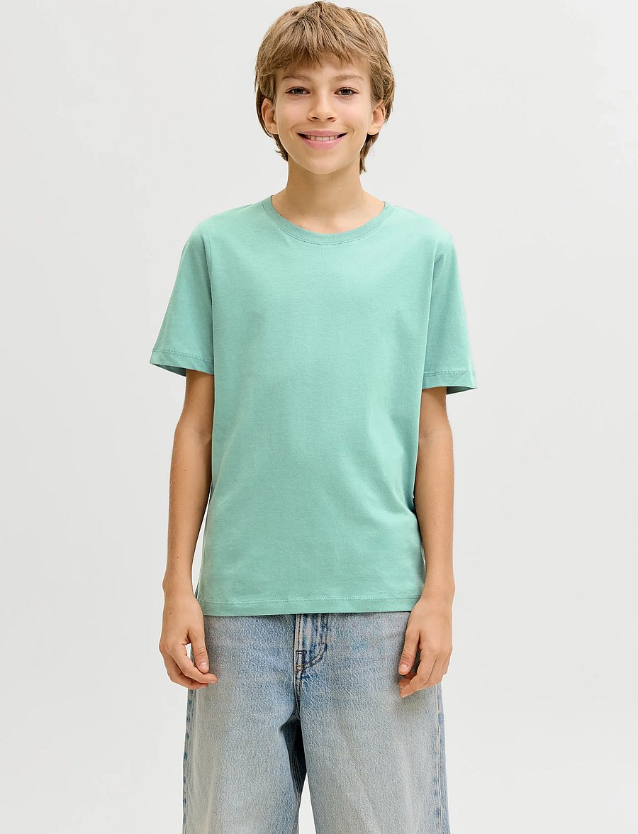 Jack & Jones - JJEORGANIC BASIC TEE SS O-NECK NOOS JNR - lühikeste varrukatega t-särgid - mineral blue - 0