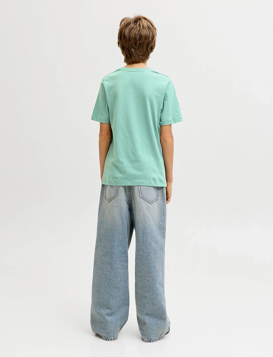 Jack & Jones - JJEORGANIC BASIC TEE SS O-NECK NOOS JNR - lühikeste varrukatega t-särgid - mineral blue - 2