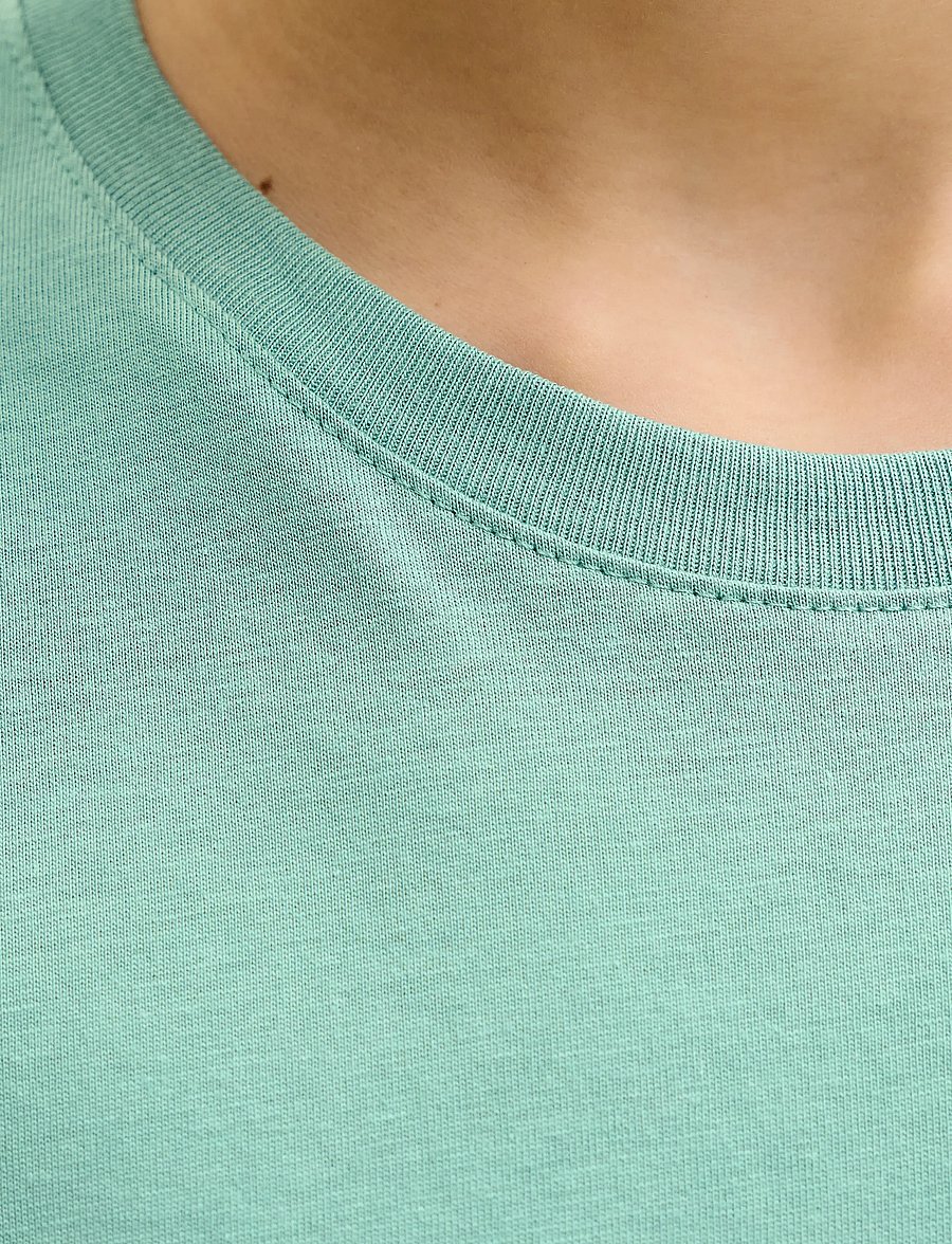 Jack & Jones - JJEORGANIC BASIC TEE SS O-NECK NOOS JNR - lühikeste varrukatega t-särgid - mineral blue - 4