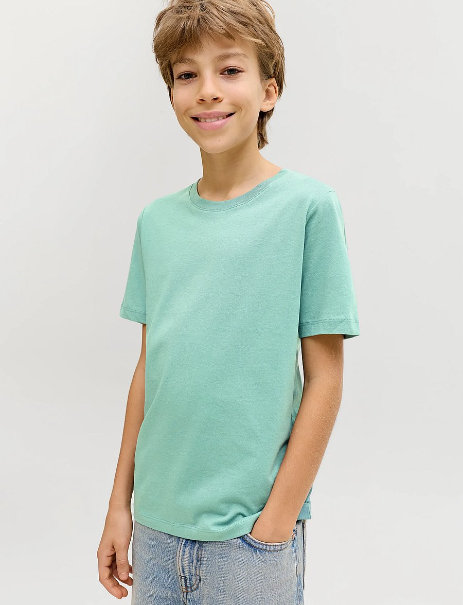 Jack & Jones - JJEORGANIC BASIC TEE SS O-NECK NOOS JNR - lühikeste varrukatega t-särgid - mineral blue - 5