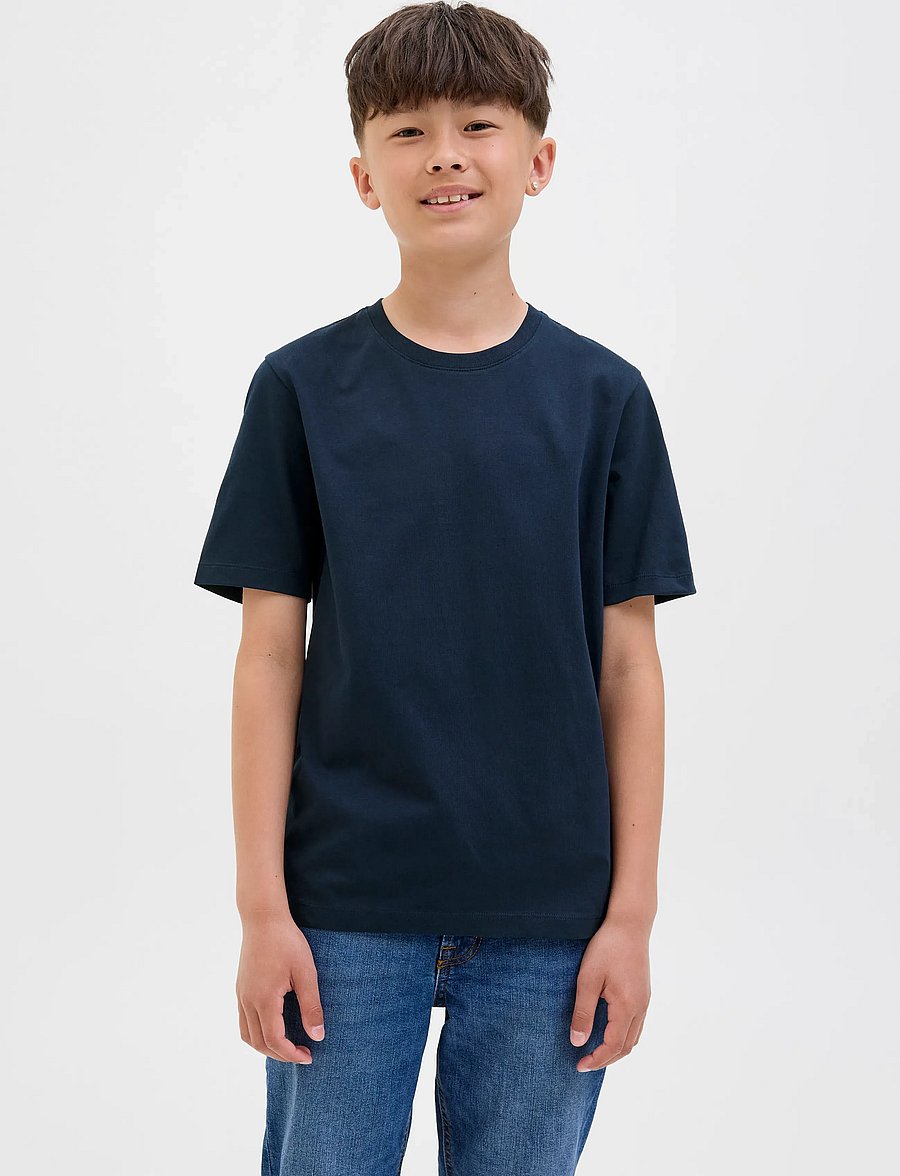 Jack & Jones - JJEORGANIC BASIC TEE SS O-NECK NOOS JNR - kortærmede t-shirts - navy blazer - 0