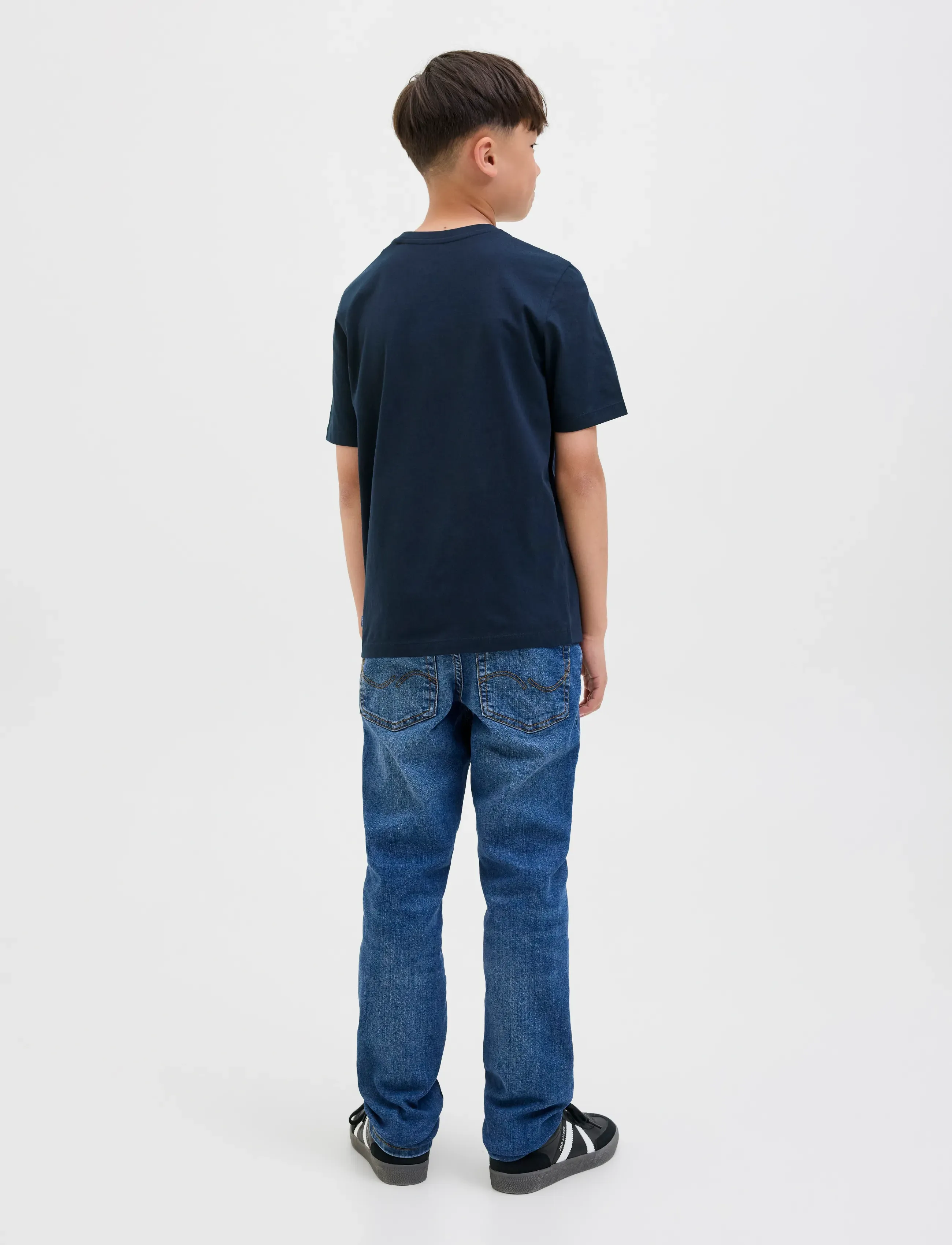 Jack & Jones - JJEORGANIC BASIC TEE SS O-NECK NOOS JNR - kurzärmelige - navy blazer - 3