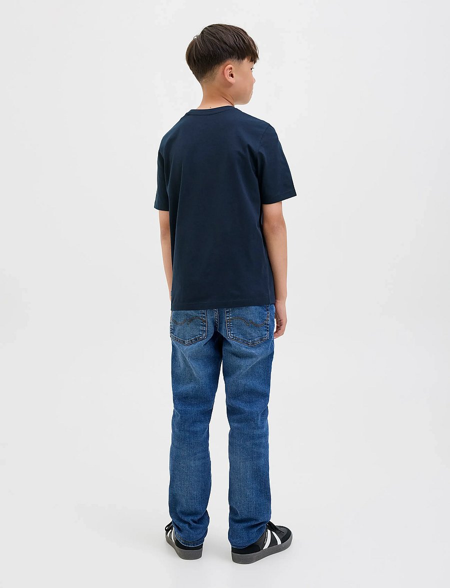 Jack & Jones - JJEORGANIC BASIC TEE SS O-NECK NOOS JNR - kortærmede t-shirts - navy blazer - 3