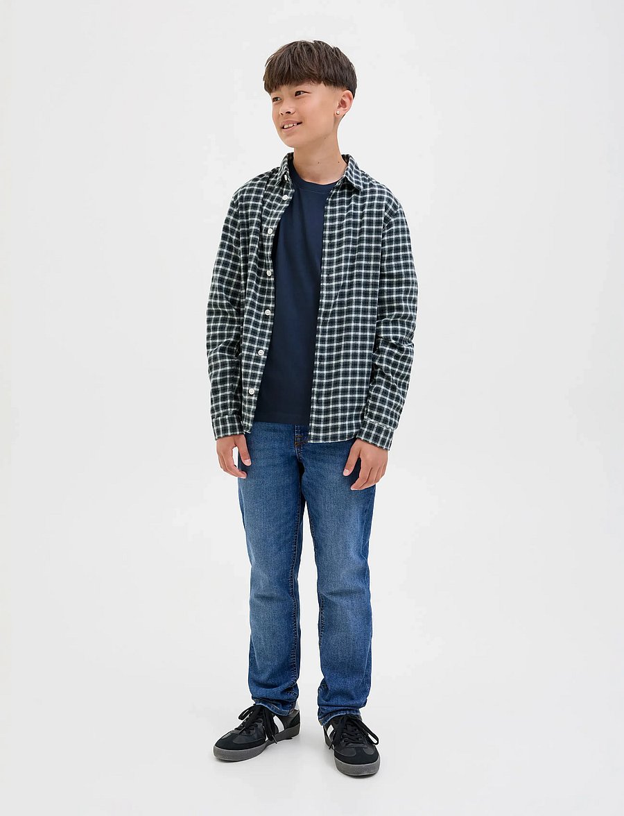 Jack & Jones - JJEORGANIC BASIC TEE SS O-NECK NOOS JNR - kortærmede t-shirts - navy blazer - 4