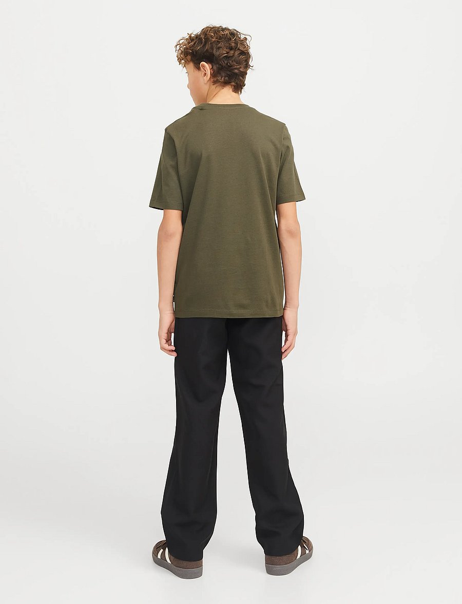 Jack & Jones - JJEORGANIC BASIC TEE SS O-NECK NOOS JNR - kortærmede t-shirts - olive night - 3