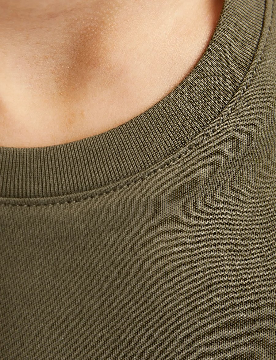 Jack & Jones - JJEORGANIC BASIC TEE SS O-NECK NOOS JNR - kortærmede t-shirts - olive night - 5