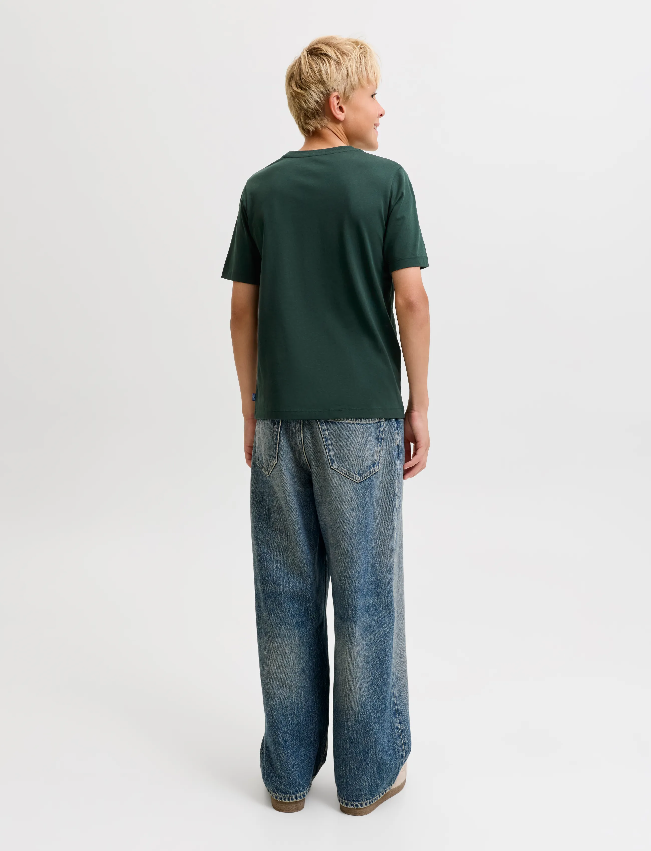 Jack & Jones - JJEORGANIC BASIC TEE SS O-NECK NOOS JNR - lühikeste varrukatega t-särgid - scarab - 2