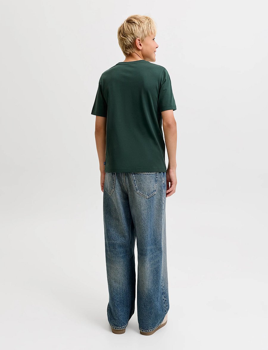 Jack & Jones - JJEORGANIC BASIC TEE SS O-NECK NOOS JNR - kortærmede t-shirts - scarab - 3