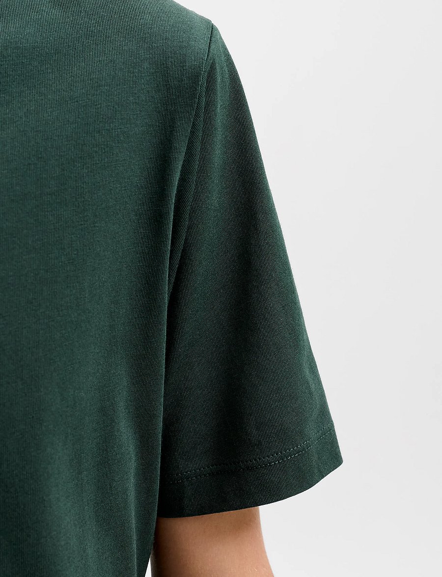 Jack & Jones - JJEORGANIC BASIC TEE SS O-NECK NOOS JNR - kortærmede t-shirts - scarab - 5