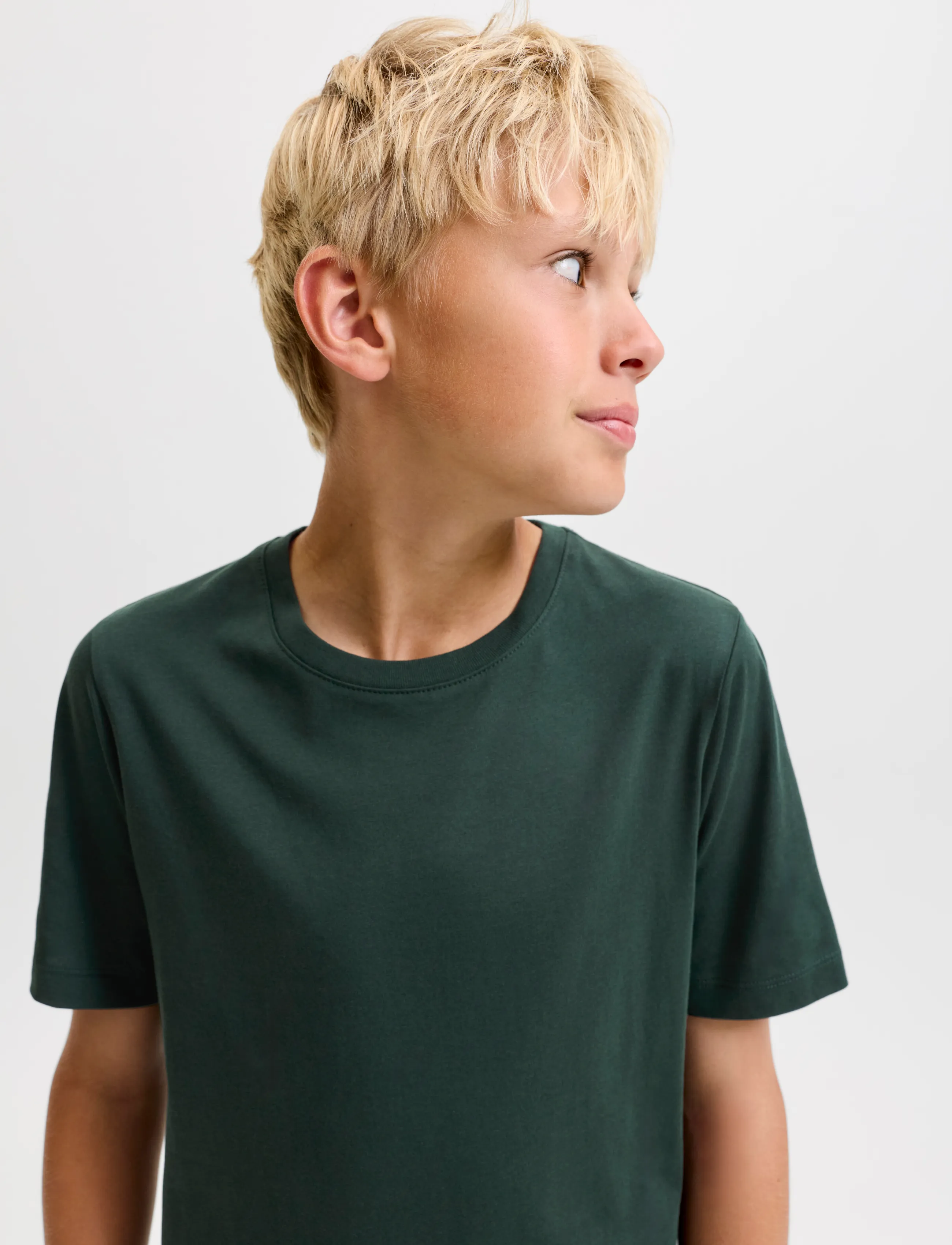 Jack & Jones - JJEORGANIC BASIC TEE SS O-NECK NOOS JNR - lühikeste varrukatega t-särgid - scarab - 5