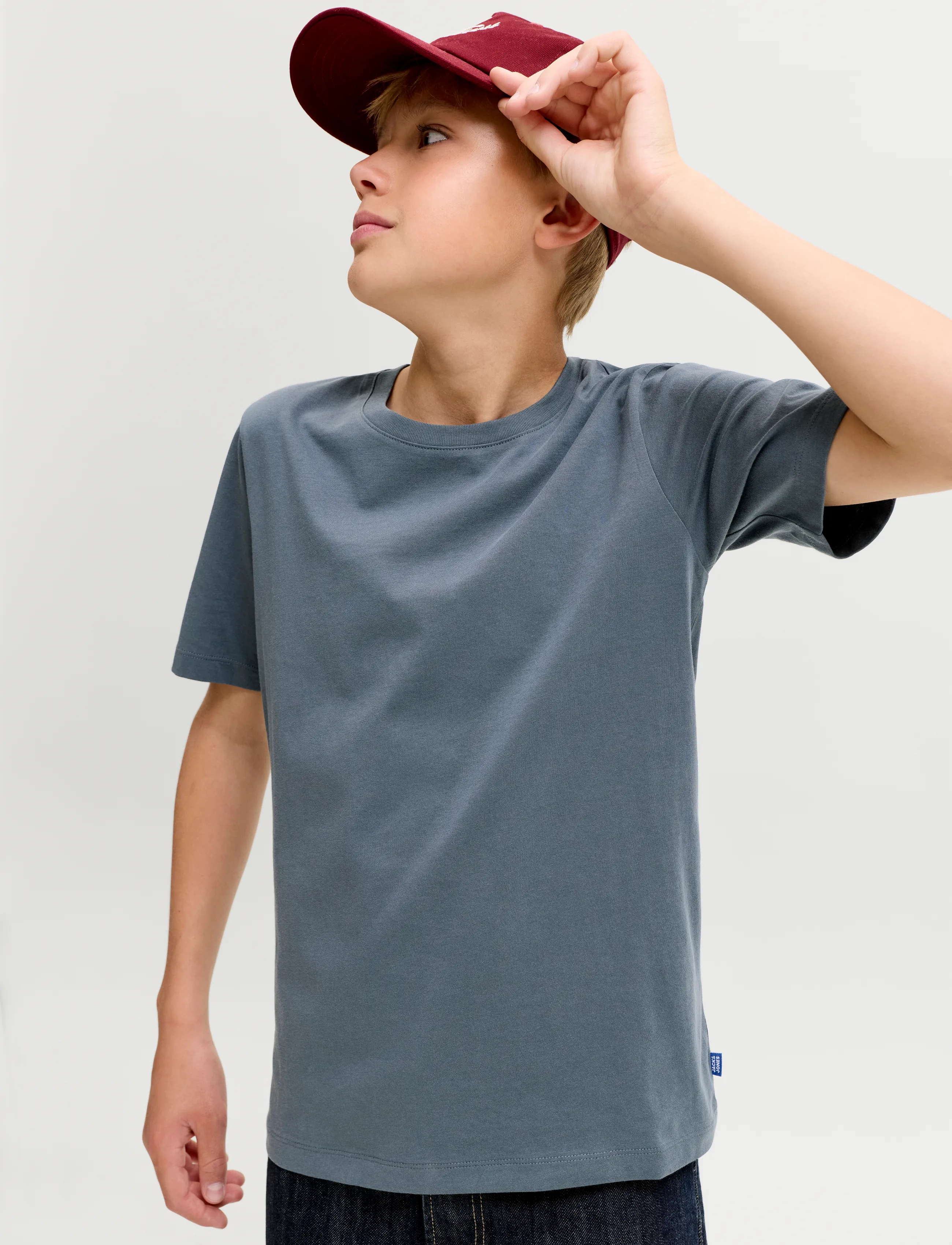 Jack & Jones - JJEORGANIC BASIC TEE SS O-NECK NOOS JNR - lühikeste varrukatega t-särgid - turbulence - 5