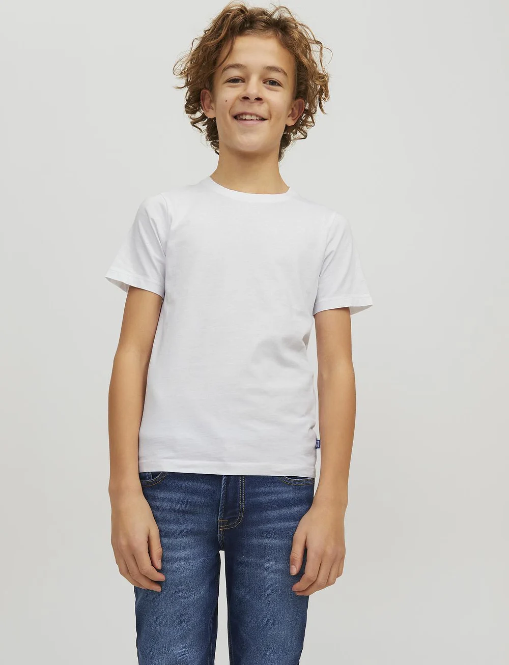 Jack & Jones - JJEORGANIC BASIC TEE SS O-NECK NOOS JNR - kortärmade t-shirts - white - 0