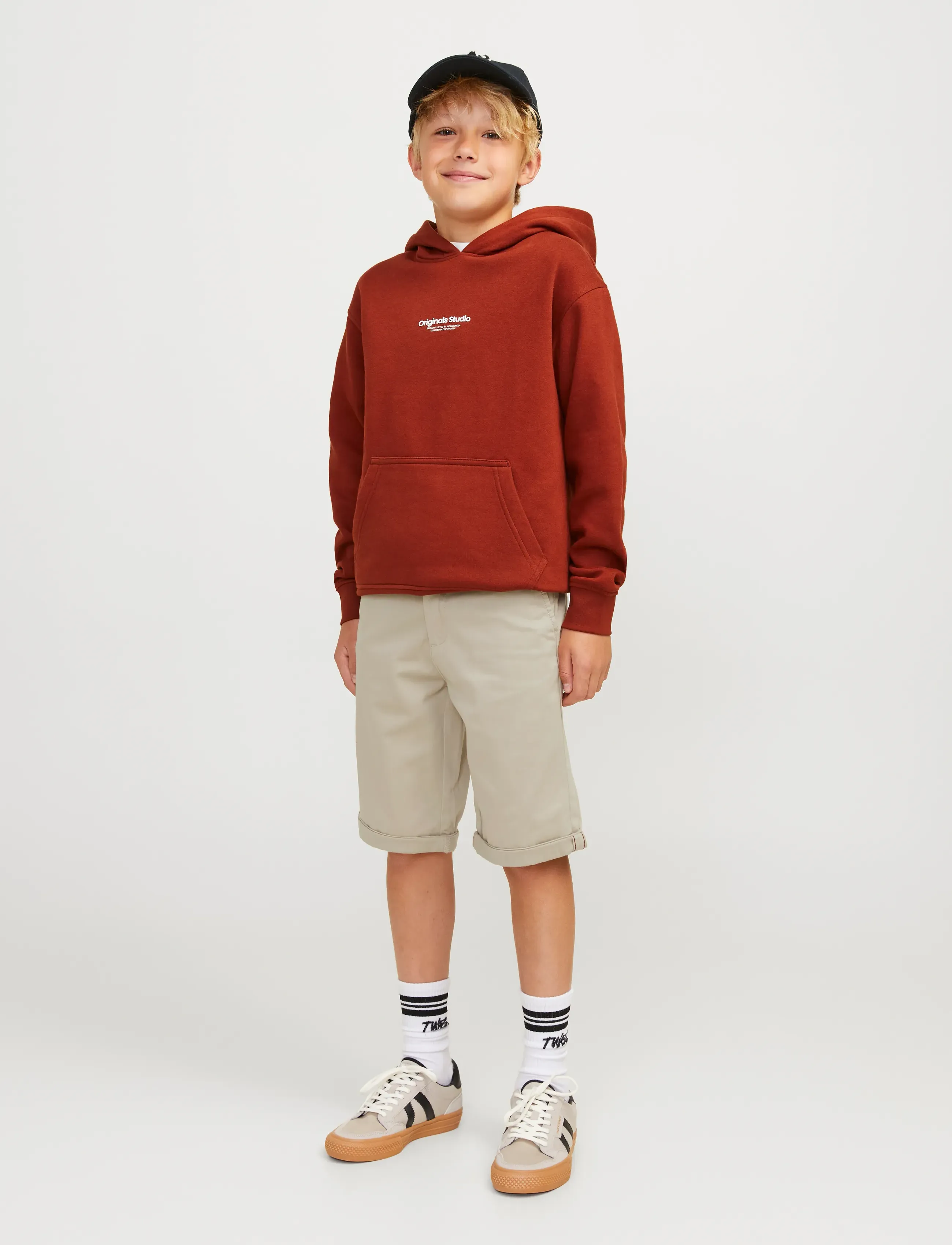 Jack & Jones - JPSTBOWIE JJSHORTS SOLID SN JNR - chino-shortsit - crockery - 3