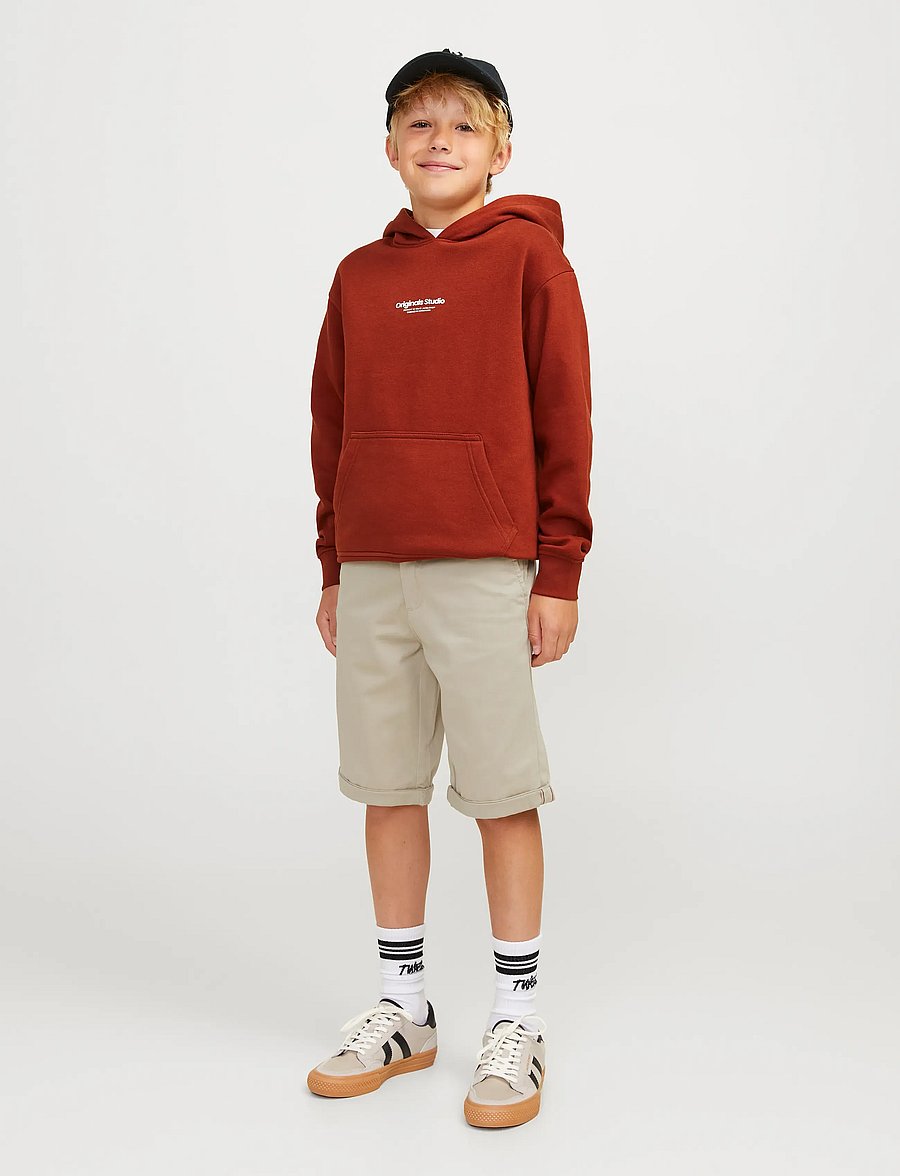 Jack & Jones - JPSTBOWIE JJSHORTS SOLID SN JNR - chino shorts - crockery - 3