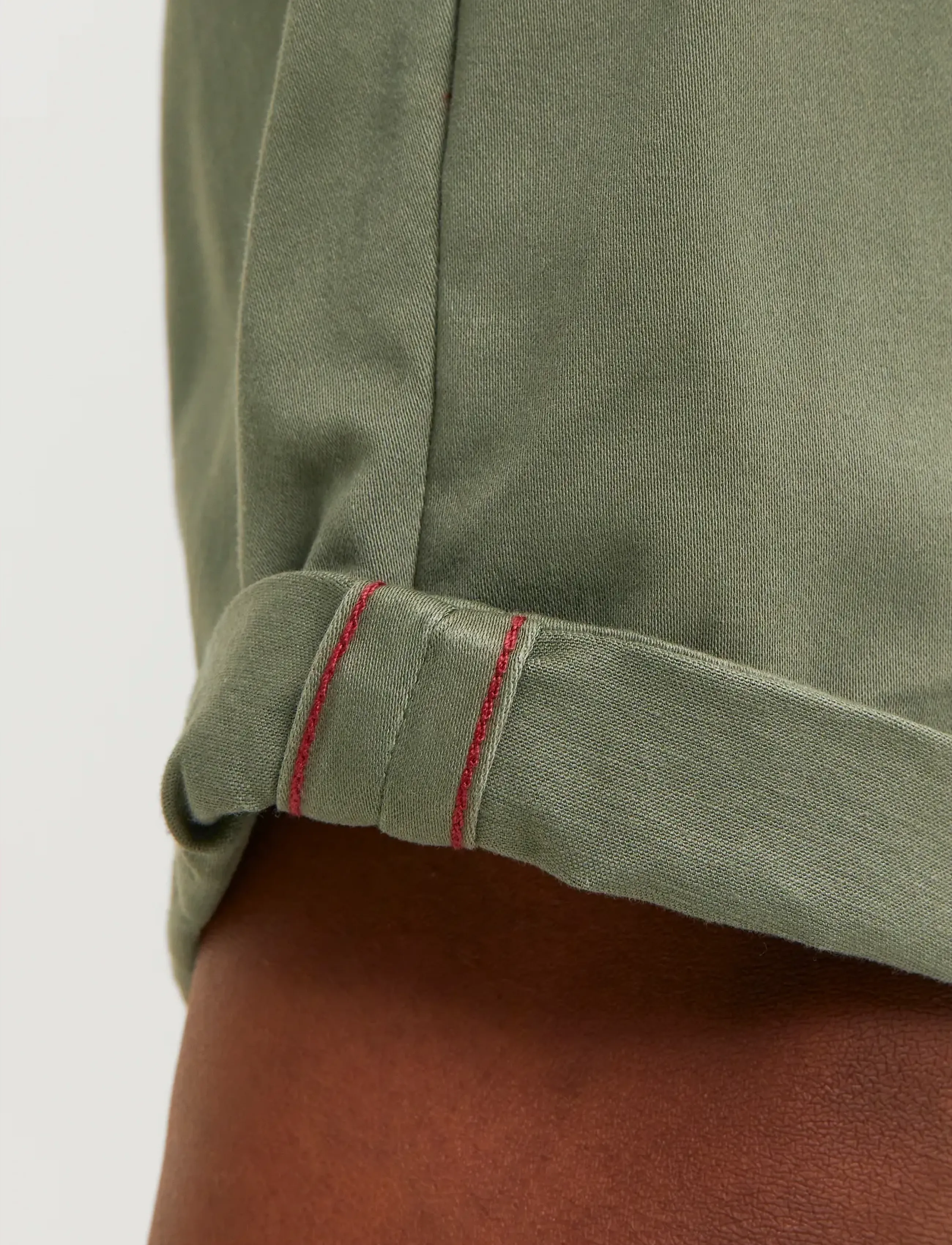 Jack & Jones - JPSTBOWIE JJSHORTS SOLID SN JNR - chino-shorts - deep lichen green - 5