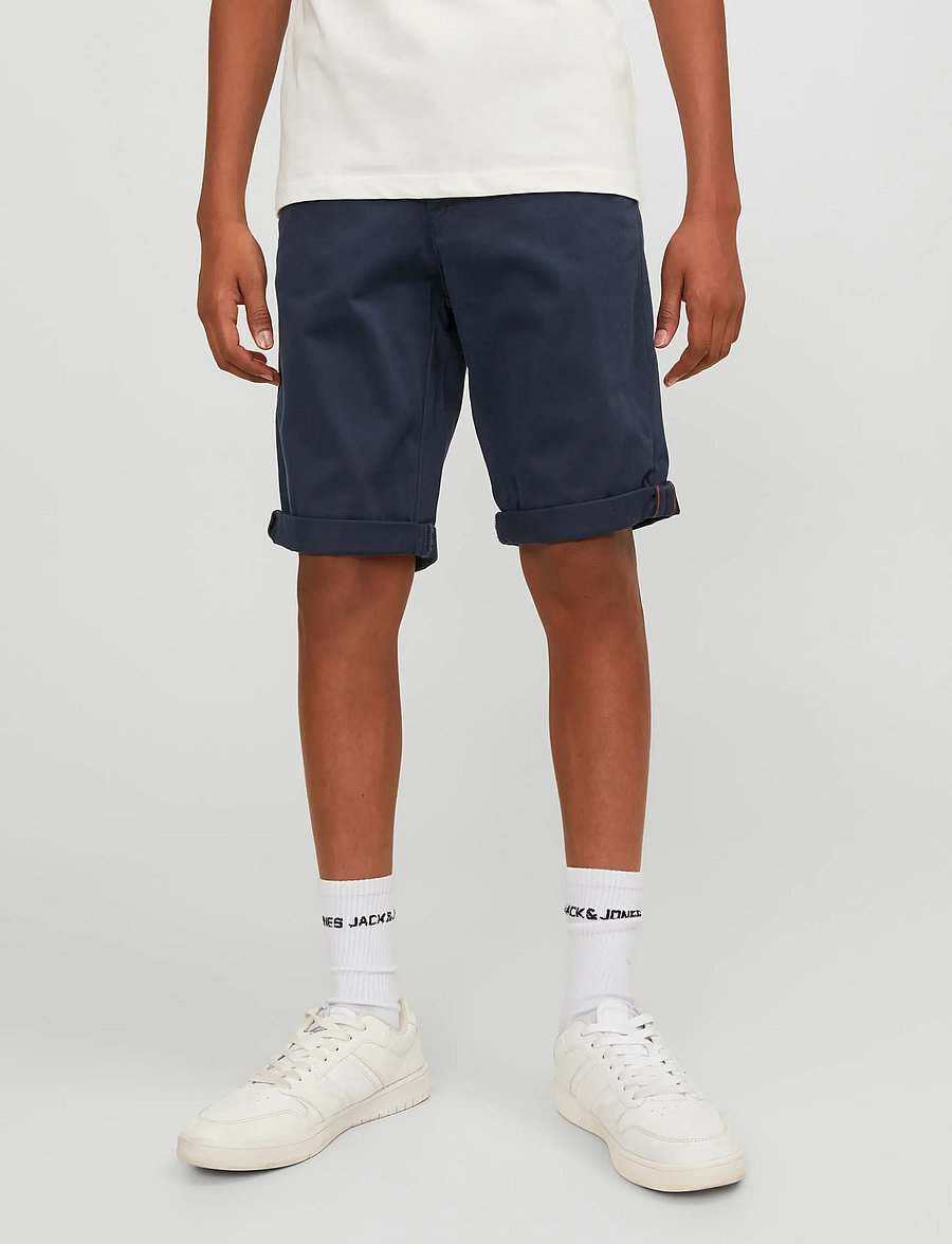 Jack & Jones - JPSTBOWIE JJSHORTS SOLID SN JNR - lühikesed chino-püksid - navy blazer - 0