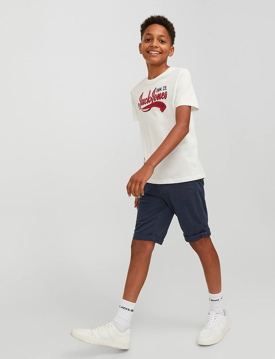 Jack & Jones - JPSTBOWIE JJSHORTS SOLID SN JNR - lühikesed chino-püksid - navy blazer - 5