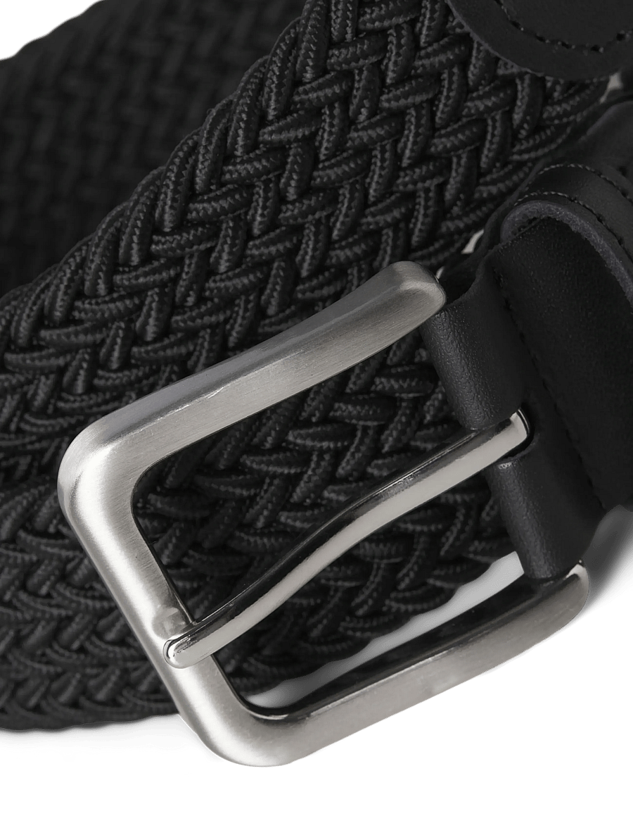 Jack & Jones - JACSPRING WOVEN BELT JNR - gürtel - black - 4