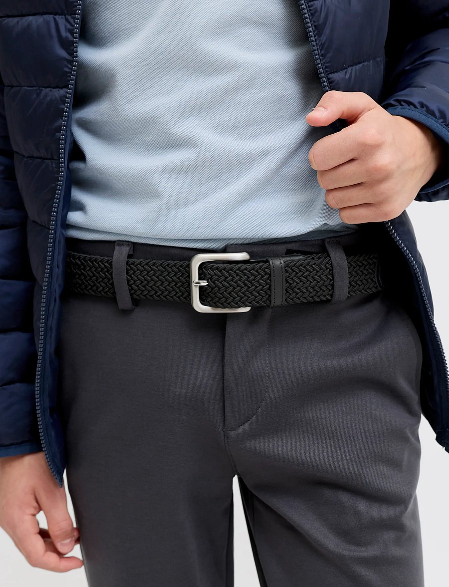 Jack & Jones - JACSPRING WOVEN BELT JNR - gürtel - black - 5