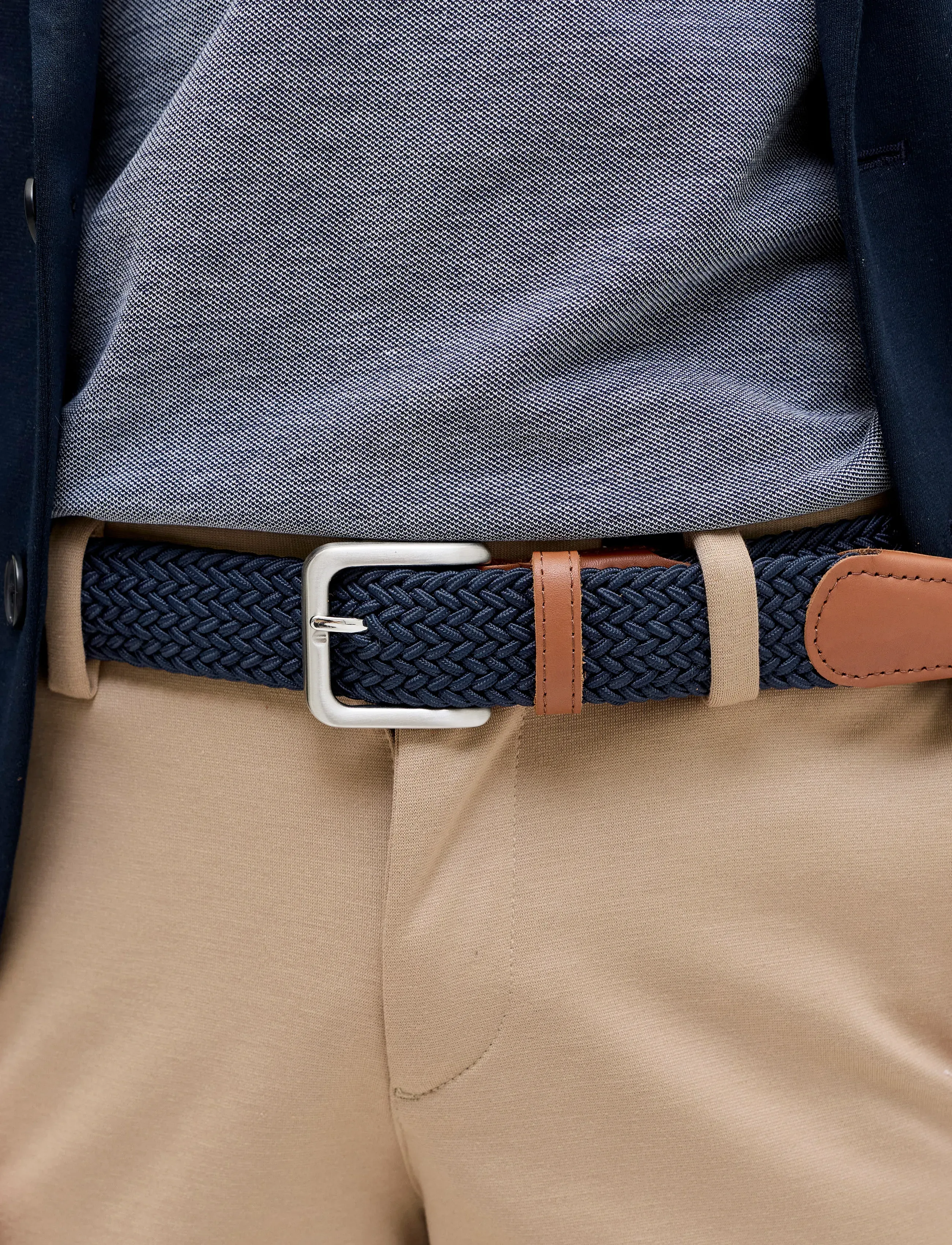 Jack & Jones - JACSPRING WOVEN BELT JNR - navy blazer - 4
