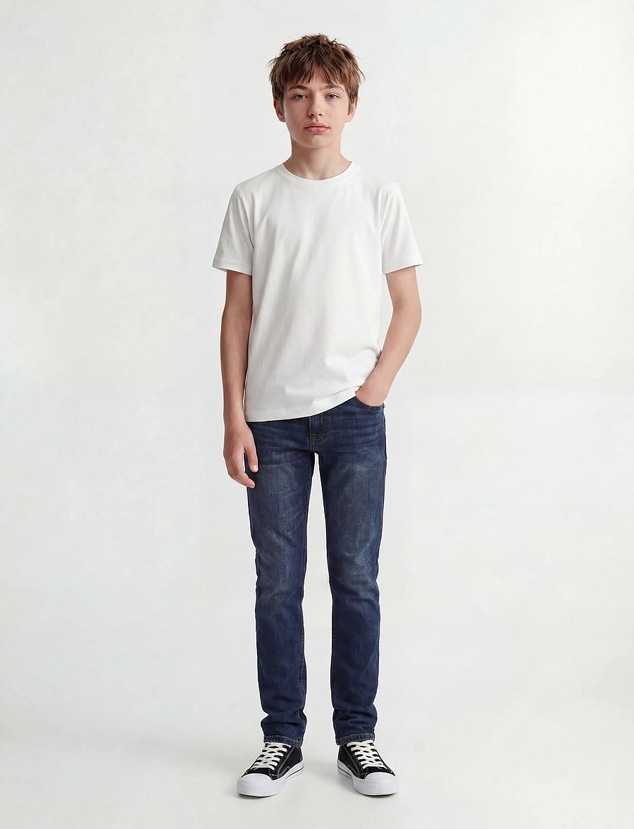 Jack & Jones - JJIGLENN JJORIGINAL CB 814 NOOS JNR - kitsad teksad - blue denim - 4