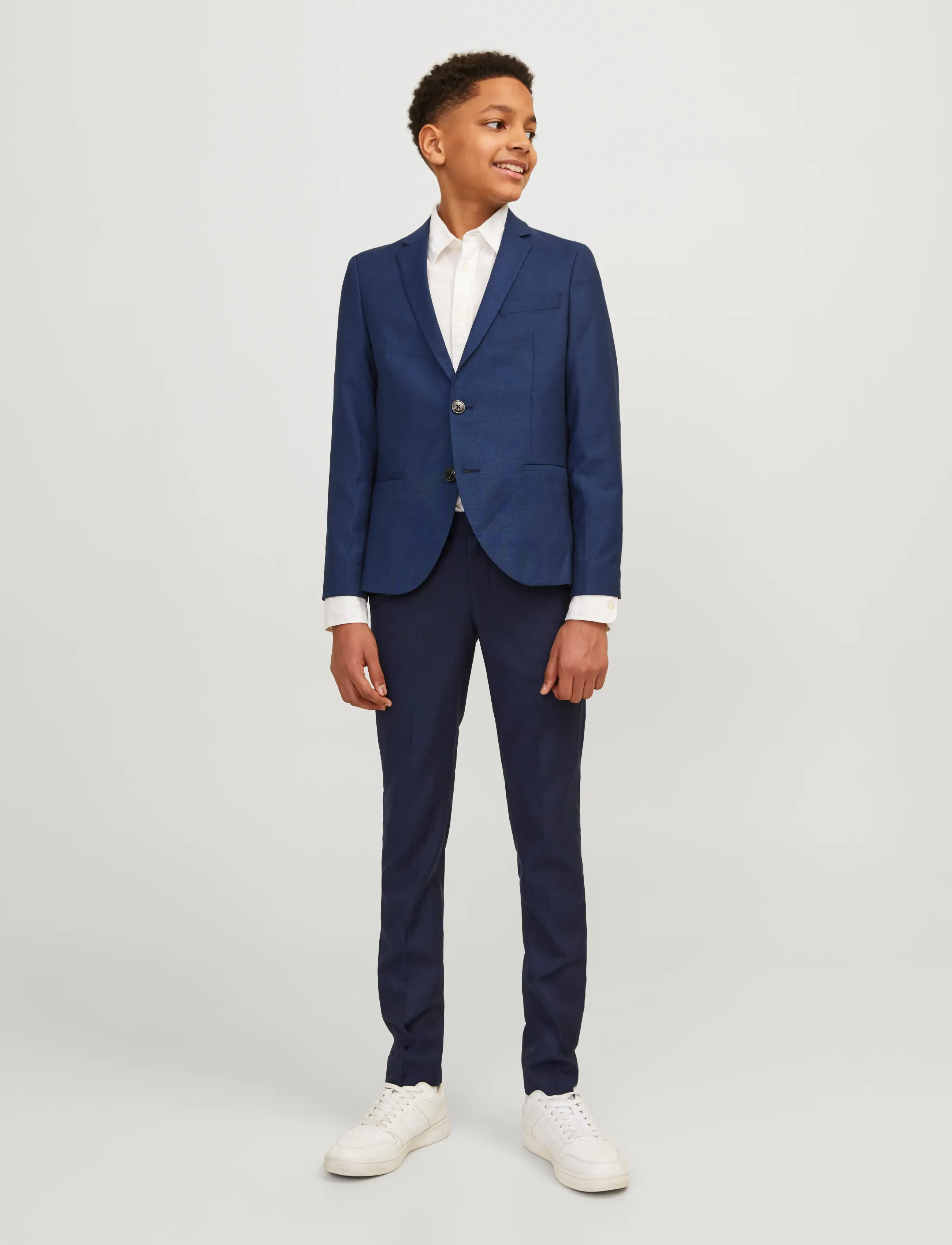 Jack & Jones Jprsolaris Blazer Noos Jnr, 128, Blau - Blazer, Kinder