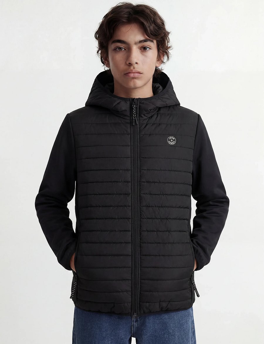 Jack & Jones - JJEMULTI QUILTED JACKET NOOS JNR - quiltede jakker - black - 0