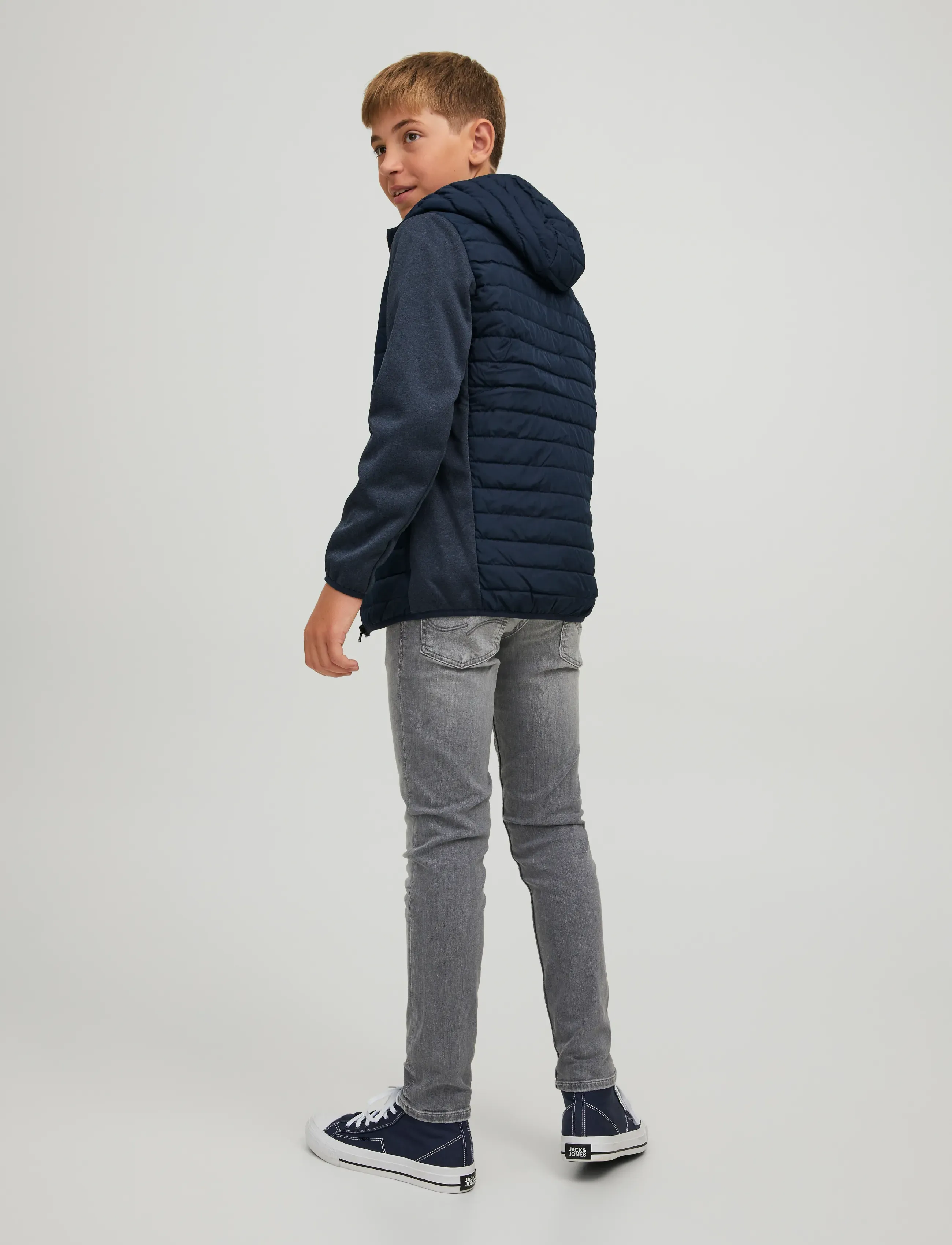 Jack & Jones - JJEMULTI QUILTED JACKET NOOS JNR - stepētas virsjakas - navy blazer - 3