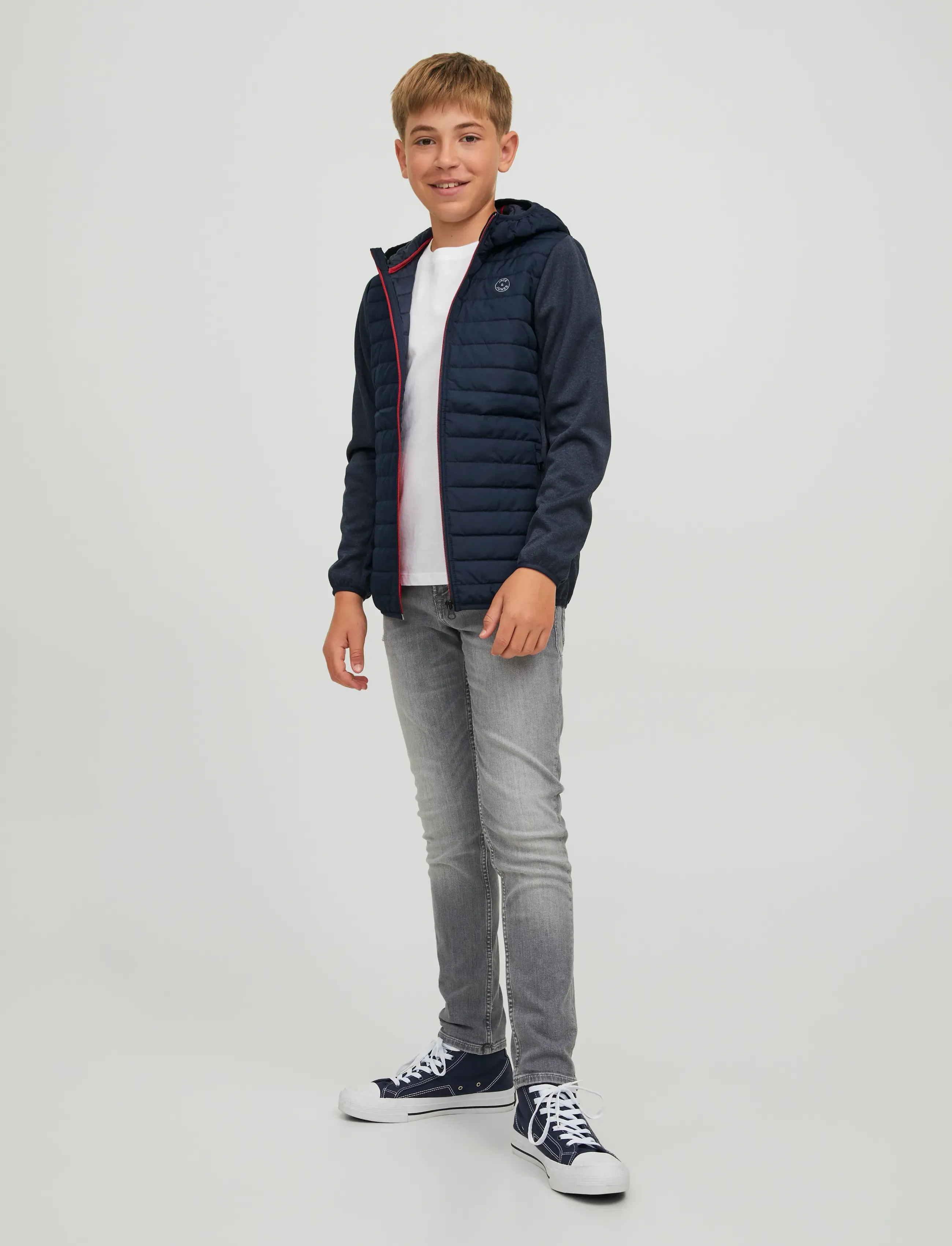 Jack & Jones - JJEMULTI QUILTED JACKET NOOS JNR - stepētas virsjakas - navy blazer - 4