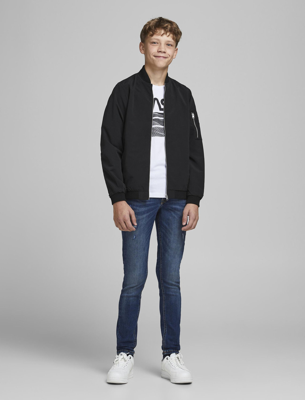 Jack & Jones - JJERUSH BOMBER NOOS JNR - lendurijakid - black - 5