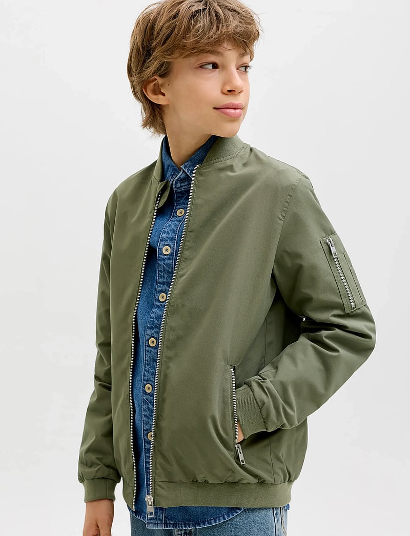 Jack & Jones - JJERUSH BOMBER NOOS JNR - bomberjacken - dusty olive - 5