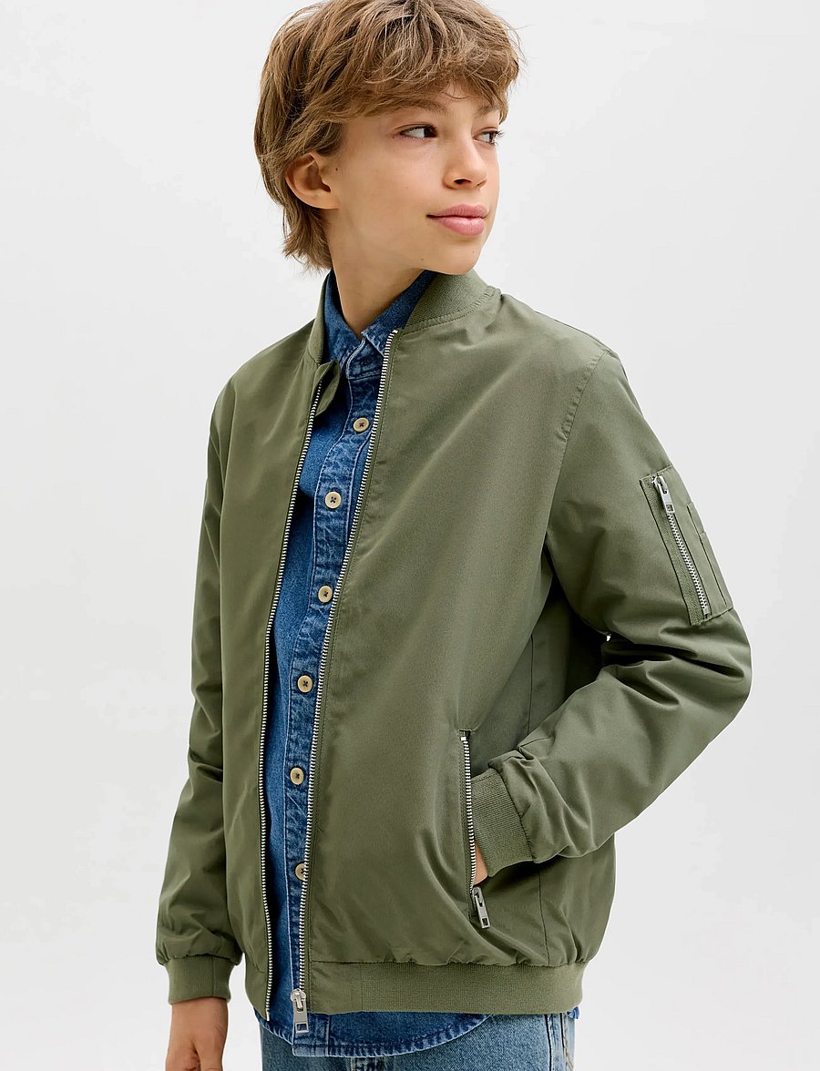 Jack & Jones - JJERUSH BOMBER NOOS JNR - bomberjacken - dusty olive - 5