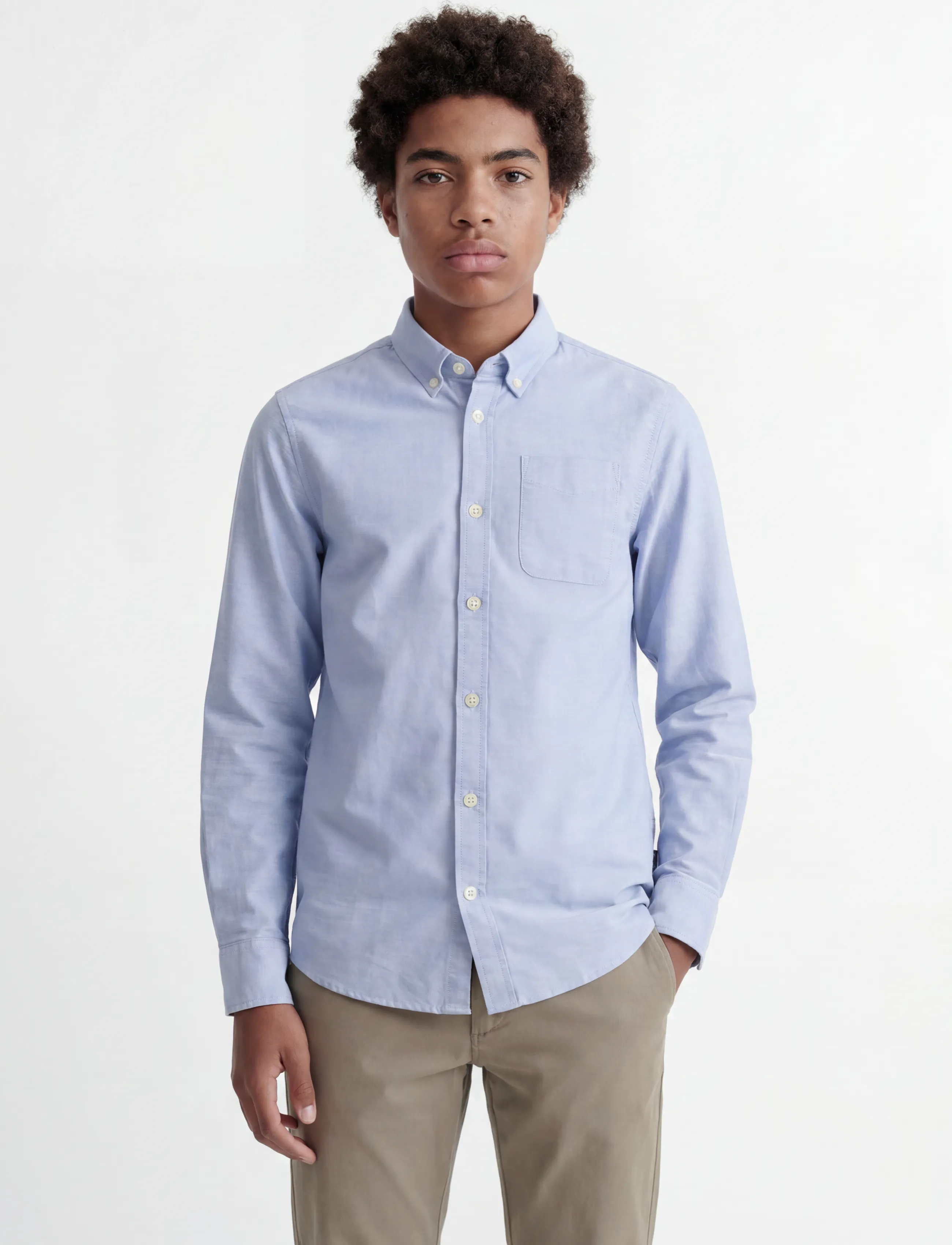 Jack & Jones JJEOXFORD SHIRT L/S NOOS JNR - Särgid - CASHMERE BLUE / blue