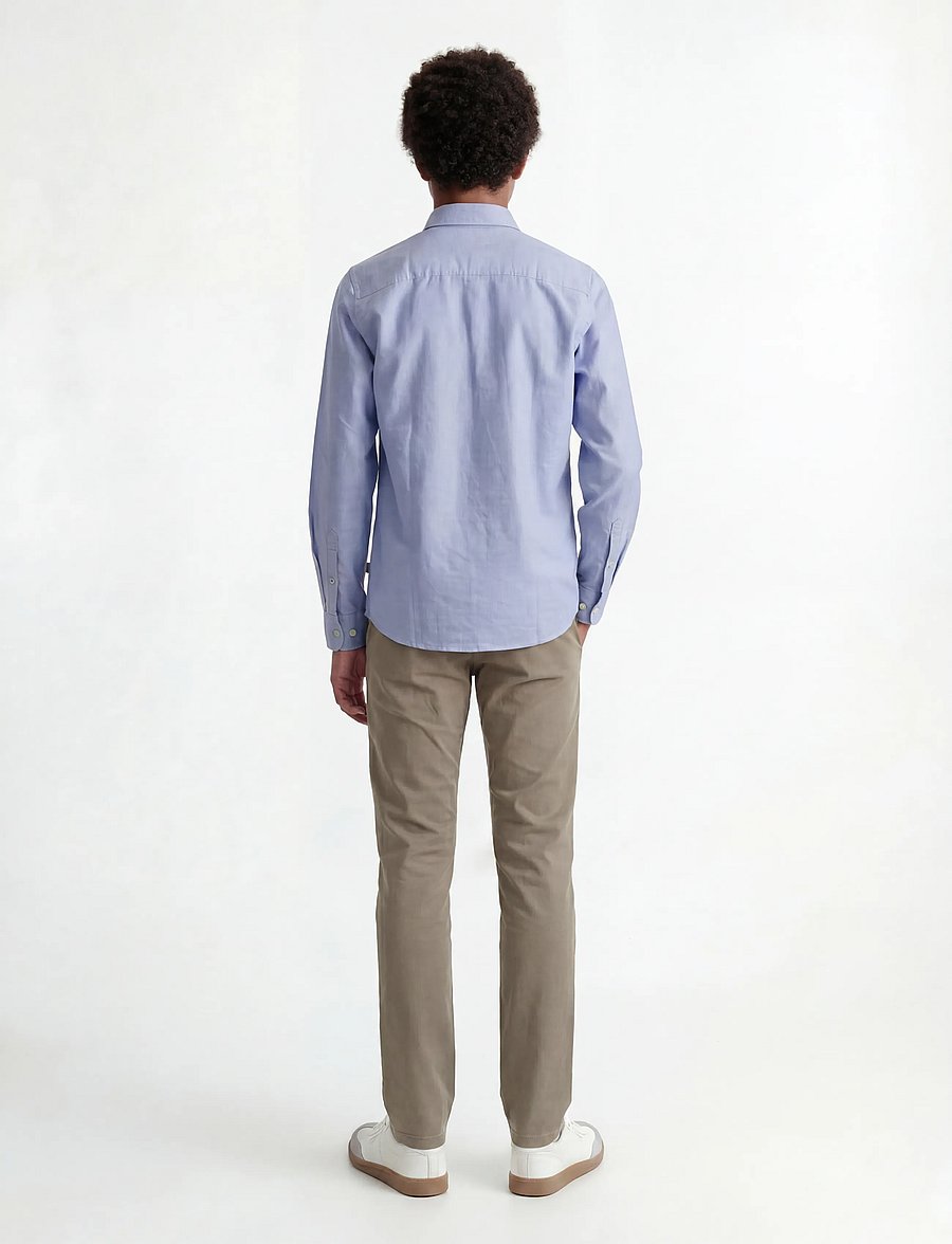 Jack & Jones - JJEOXFORD SHIRT L/S JNR - langärmlige hemden - cashmere blue - 3