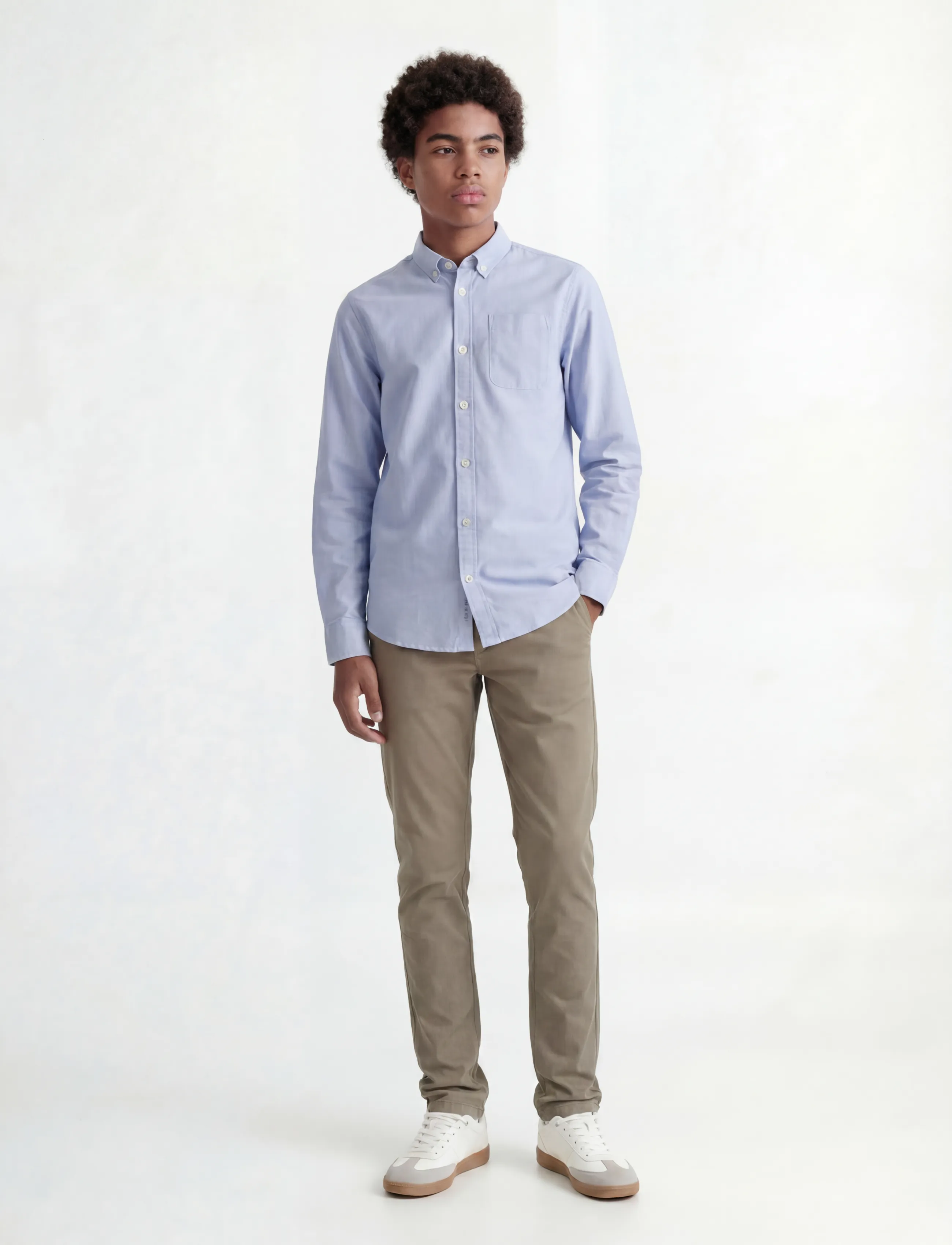 Jack & Jones - JJEOXFORD SHIRT L/S JNR - langærmede skjorter - cashmere blue - 4