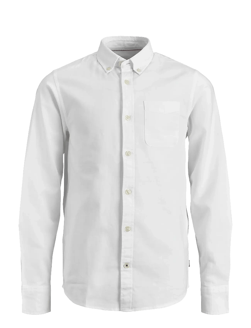 Jack & Jones - JJEOXFORD SHIRT L/S NOOS JNR - långärmade skjortor - white - 1
