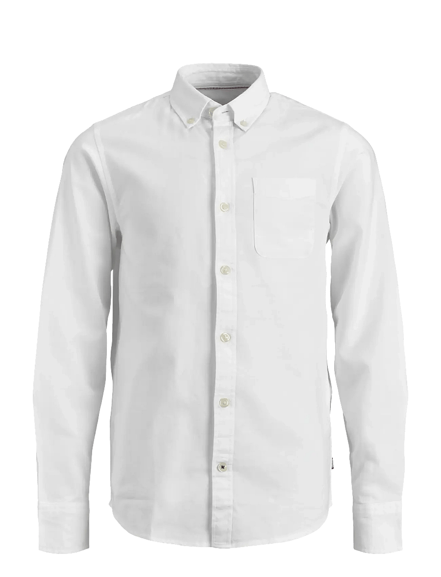 Jack & Jones - JJEOXFORD SHIRT L/S NOOS JNR - chemises à manches longues - white - 1